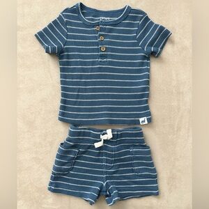 Carter's Blue and White Striped Baby Outfit